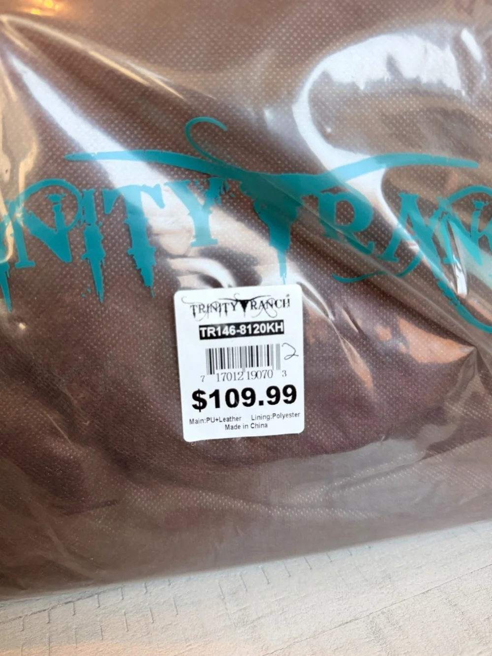 Trinity Ranch Hair On Cowhide Tote/Crossbody Khaki